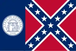 Flag of Georgia (1956–2001)