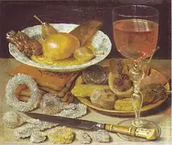 Still life with sweets, by Georg Flegel.