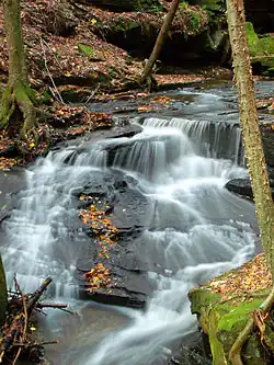 Waterfall at Maurice K. Goddard State Park