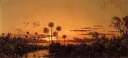 Florida River Scene: Early Evening, After Sunset, c. 1887–1900, Gilcrease Museum