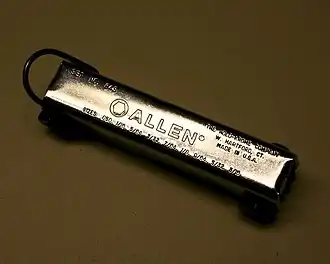 Set of folding hex keys