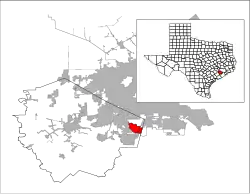 Location of Fresno, Texas