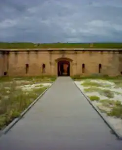 Entrance to Fort Massachusetts.