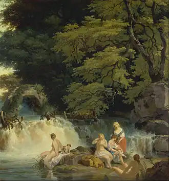 The Salmon Leap, Lexlip by Francis Wheatley