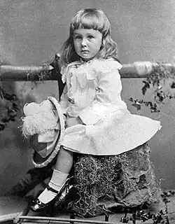 Franklin D. Roosevelt in 1884, at the age of two