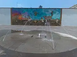 Fountain in Plaza Constitución.