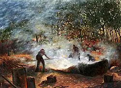 Asphalt Workers, 1983, Oil on canvas