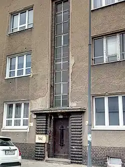 Entrance at 8, before renovation