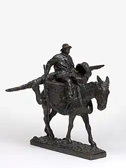 Shrimp fisherman on mule, NAVIGO National Fisheries Museum