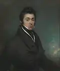 An unknown man wearing a cravat in the early 19th century