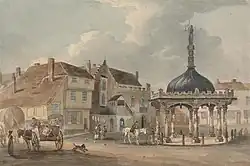 Corn Hill and Moot Hall c1820