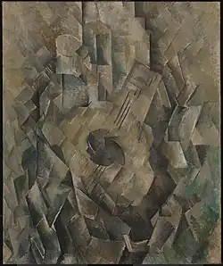 Georges Braque, 1909–10, La guitare (Mandora, La Mandore), oil on canvas, 71.1 x 55.9&nbsp;cm, Tate Modern, London