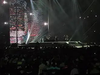 Eldrine performing at Eurovision