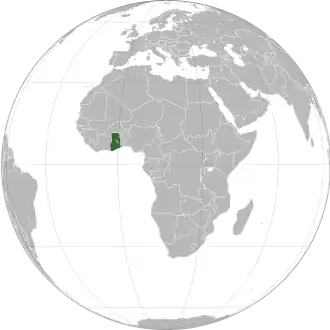 Ghana Orthographic Projection