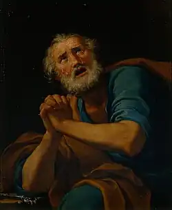 St. Peter weeping, oil on canvas, 1681-1767, Civic Museum of Modena