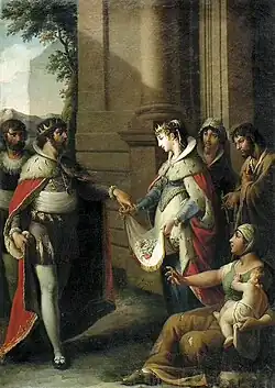 The miracle of St Casilda by Zacarías González Velázquez