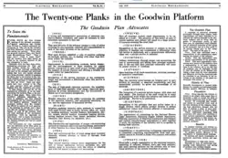 Goodwin Plan Platform July 1918