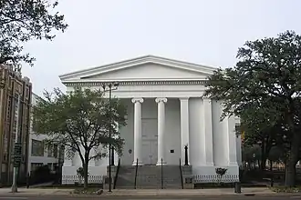 Government Street Presbyterian Church at 300, built in 1836. It is designated as a National Historic Landmark.