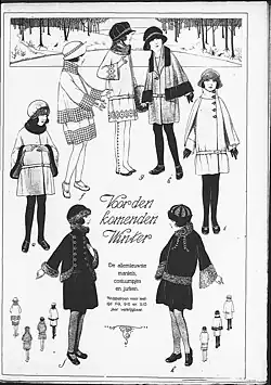 Winter fashion for girls, 1923.