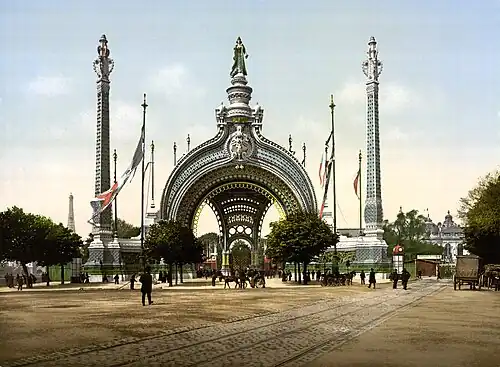 Main entrance to the Paris 1900 Exposition Universelle