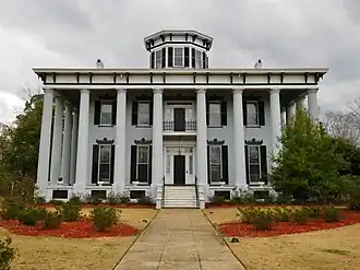 Built in 1857, Grey Columns now serves as the home of the president of Tuskegee University. It was added to the National Register of Historic Places on January 11, 1980.