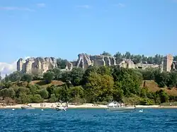 Grottoes of Catullus seen from the lake