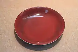 Copper-red plate