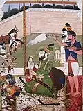 Guru Gobind Singh with the Sahibzadas