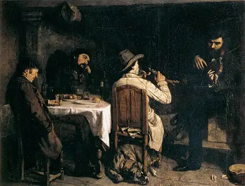 After Dinner at Ornans by Gustave Courbet