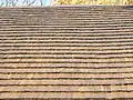Church of Corpus Christi, Gutz, Czech Republic. Detail of shingle roof
