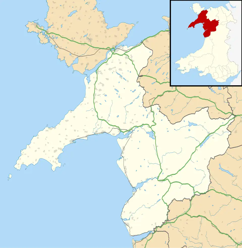 Arfon transmitting station is located in Gwynedd