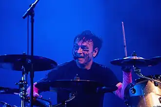 Crover performing with Melvins in 2023