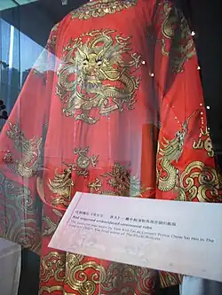 A costume used in Cantonese opera