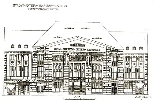 City hall with theater