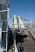Harpoon anti-ship missiles on Argyll