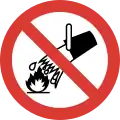 Do not extinguish with water