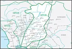 USGS hydrologic unit 18070106 boundary map