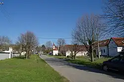 Centre of Haškovcova Lhota