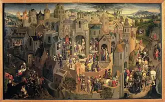 Hans Memling, Passion of Christ, c. 1471, 57 × 92&nbsp;cm