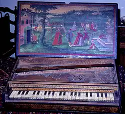 Hans Ruckers' stand-alone virginal (1610) from the Hans Adler keyboard collection.[10]