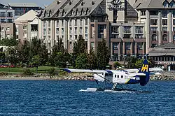 Harbour Air floatplane at Victoria Inner Harbour Airport