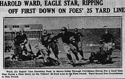 Photograph from the September 27, 1924 football game between Boston College and Providence College