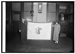 Presentation of the state flag, February 26, 1924.