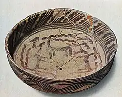 Hassuna redware bowl, circa 5500 BC