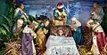 Christmas nativity tableau created by Norman Keylock (and family)
