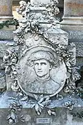 Sculpture of Raphaël Ponson in the Saint-Pierre Cemetery, Marseille