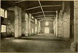 Interior of the Alamo, San Antonio, Texas about 1904 looking toward the front entrance