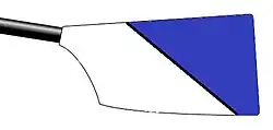 Image showing the rowing club's blade colours