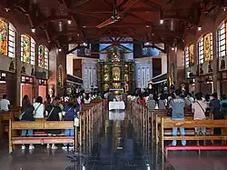 Church interior in 2023