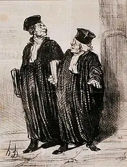 Lawyers and Litigants: Finally! We have obtained a separation of the wife's and husband's property; Just in time too, the case has ruined both of them. (1851), lithograph, 14.88 x 10.13&nbsp;mm., The Phillips Collection, Washington D. C.